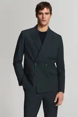 Wehkamp Mango Man regular fit colbert - marineblauw aanbieding