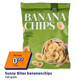 Action Sunny Bites Bananenchips aanbieding