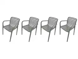 Wehkamp Garden Impressions Nantes tuinstoelen (set van 4) - stone green aanbieding