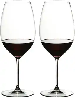 Wehkamp Riedel Rode Wijnglazen Veritas - New World Shiraz - 650 ml - 2 stuks aanbieding