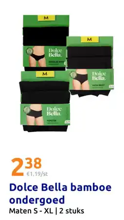 Action Dolce Bella Bamboe Ondergoed aanbieding