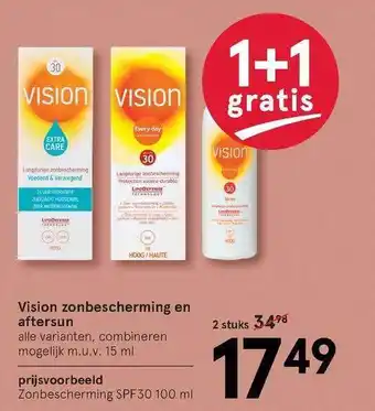 Etos Vision Zonbescherming En Aftersun 1+1 Gratis aanbieding