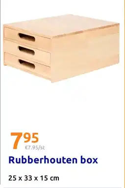 Action Rubberhouten Box aanbieding