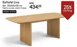 Leen Bakker Eettafel Liva aanbieding