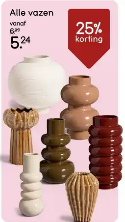 Leen Bakker Alle Vazen aanbieding