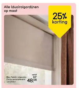 Leen Bakker Fenstr rolgordijn Parijs Verduisterend Zandkleur aanbieding