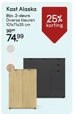 Leen Bakker Kast Alaska aanbieding