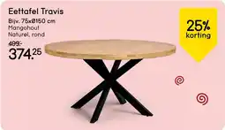 Leen Bakker Eettafel Travis aanbieding