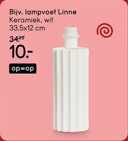 Leen Bakker Lampvoet Linne aanbieding