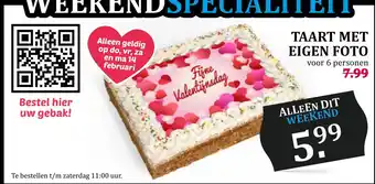 Boon`s Markt Taart Met Eigen Foto aanbieding