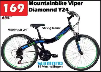 iTEK mountainbike viper diamond y24 aanbieding