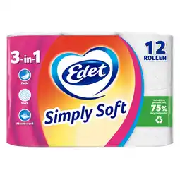 Albert Heijn Edet Simply soft 3-in-1 toiletpapier aanbieding