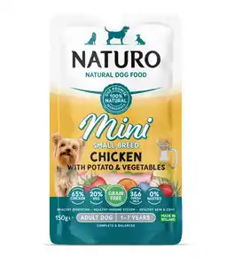 Albert Heijn Naturo Adult mini grain free chicken potatoes aanbieding