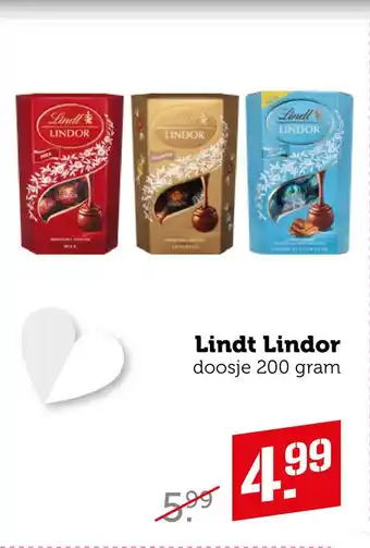 Coop Lindt Lindor aanbieding