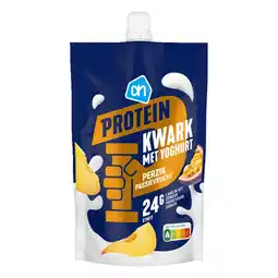 Albert Heijn AH Protein kwark met yoghurt perzik passie aanbieding