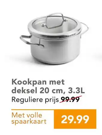 Coop Kookpan met deksel 20 cm, 3.3L aanbieding