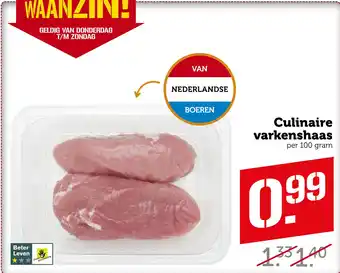 Coop Culinaire varkenshaas aanbieding