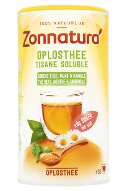 PLUS Zonnatura Oplosthee groen pepermunt bio aanbieding