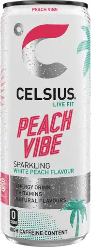 PLUS Celsius Peach vibe aanbieding