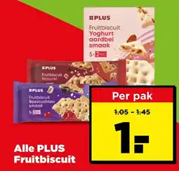 PLUS Alle plus fruitbiscuit aanbieding