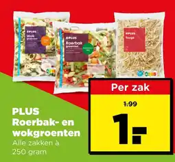 PLUS Plus roerbak- en wokgroenten aanbieding