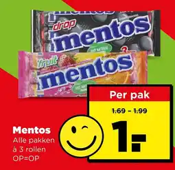PLUS Mentos aanbieding