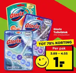 PLUS Glorix toiletblok aanbieding