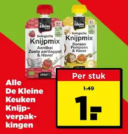 PLUS Alle de kleine keuken knijp-verpakkingen aanbieding