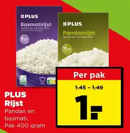 PLUS Plus rijst aanbieding