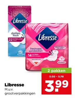 PLUS Libresse grootverpakkingen aanbieding