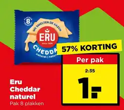 PLUS Eru Cheddar naturel aanbieding