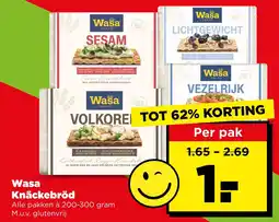 PLUS Wasa Knäckebröd aanbieding