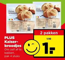 PLUS Plus kaiserbroodjes aanbieding