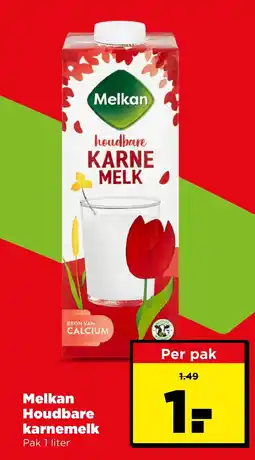 PLUS Melkan houdbare karnemelk aanbieding