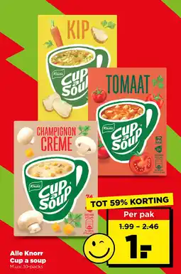 PLUS Alle knorr cup a soup aanbieding