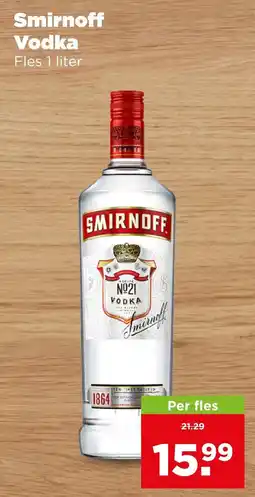 PLUS Smirnoff vodka aanbieding