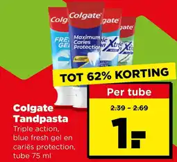 PLUS Colgate tandpasta aanbieding