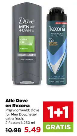 PLUS Alle dove en rexona aanbieding