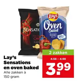 PLUS Lay's Sensations en oven baked aanbieding