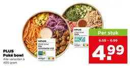 PLUS Plus poké bowl aanbieding