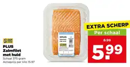 PLUS Plus zalmfilet met huid aanbieding