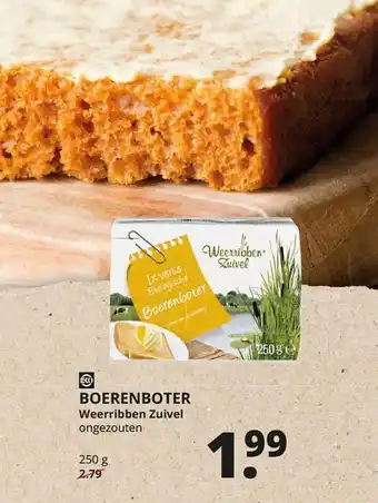 Natuurwinkel Boerenboter Weerribben Zuivel 250g aanbieding