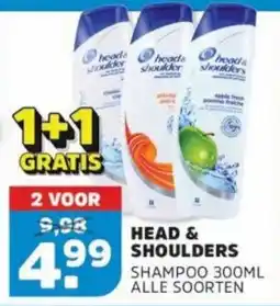 Sahan Supermarkten head & shoulders shampoo 300ml aanbieding