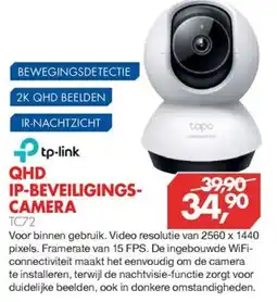 Vobis tp-link QHD IP-BEVEILIGINGS-CAMERA TC72 aanbieding