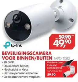 Vobis tp-link beveiligingscamera voor binnen/buiten tapo tc82 aanbieding