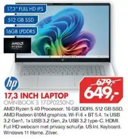 Vobis hp 17,3 inch laptop omnibook 3 17-dp02.50nd aanbieding