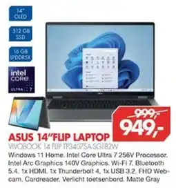 Vobis asus 14"flip laptop aanbieding