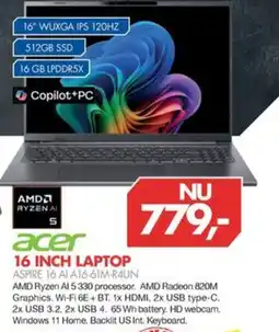 Vobis acer 16 inch laptop aanbieding