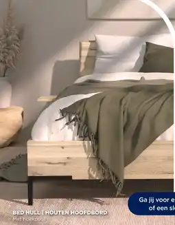TotaalBED Bed hull houten hoofdbord aanbieding