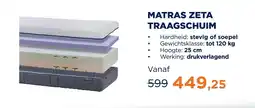 TotaalBED Matras zeta traagschuim aanbieding